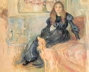 Berthe Morisot Julie Manet and her Greyhound, Laertes oil painting